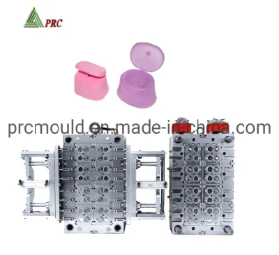 Hot Runner Plastic Shampoo Cosmetic Bottle Flip Top Cap Mould with Cap Closing System in