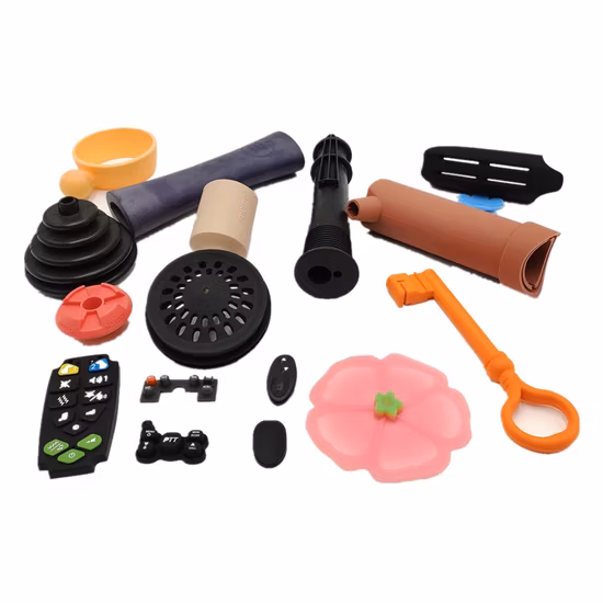Silicone Craft Stopper Handle Sleeve Rubber Parts Rubber Hoses Tubes Silicone Pads Toolling Mold OEM ODM Manufacture
